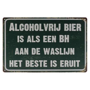 Alcoholvrijbier Retro Wandbord 20x30 beschikbaar voor biedingen