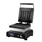 GGM Gastro | Wafelijzer - Enkel - Digitaal - 1,2 kW - Vorm:, Verzenden, Nieuw in verpakking, Overige typen