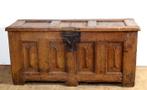 Kist met briefpanelen - Gothisch - Eik - Circa 1600