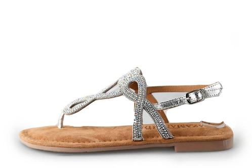 Lazamani Sandalen in maat 38 Zilver | 10% extra korting, Kleding | Dames, Schoenen, Overige kleuren, Zo goed als nieuw, Sandalen of Muiltjes