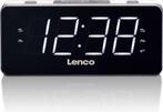 Lenco CR-18 White - Wekkerradio met LED display - Wit, Nieuw, Verzenden