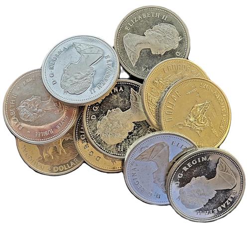 Zilveren 1 Dollar 1971/1991 herdenkingsmunten Canada, Postzegels en Munten, Munten | Amerika, Noord-Amerika, Losse munt, Zilver
