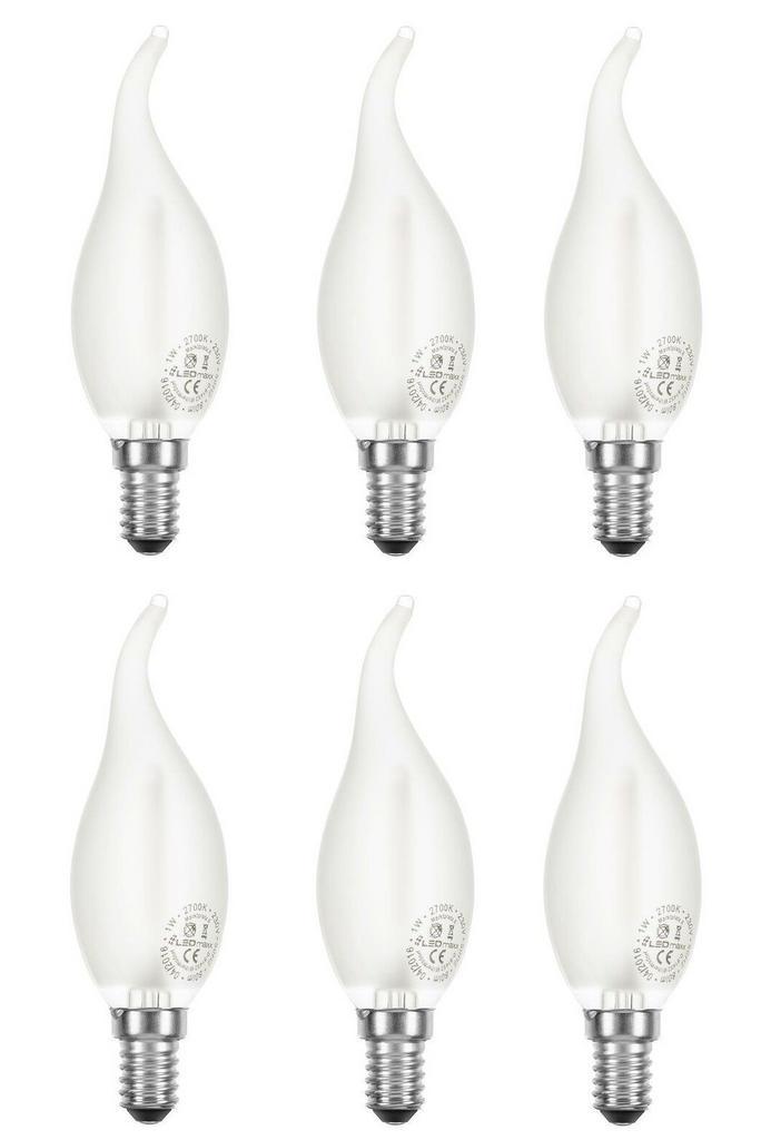 6 stuks Ledmaxx LED Tip Kaarslamp E14 4W 420lm 2200K Mat..., Huis en Inrichting, Lampen | Overige, Nieuw, Ophalen of Verzenden