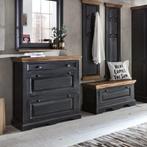 *WOONWINKEL* Zwarte Landelijke Schoenenkast Hoog, Huis en Inrichting, Kasten | Schoenenkasten, Verzenden, Nieuw