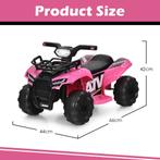 6 V Elektrische Kinderquad Mini Elektrische Quad met Muziek, Fietsen en Brommers, Steps, Nieuw, LIVSK, Verzenden