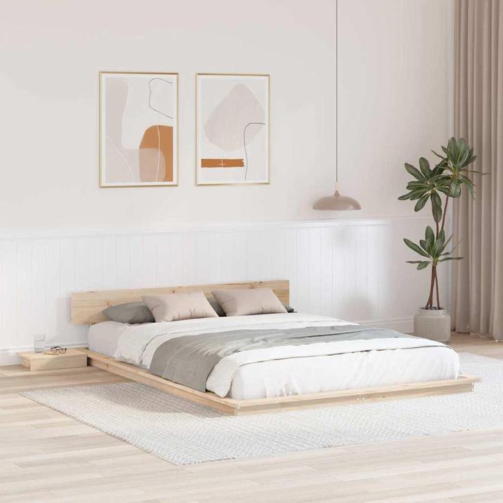 vidaXL Bedframe met hoofdeinde met opslag Bruin 160 x 200 cm, Huis en Inrichting, Slaapkamer | Bedden, Bruin, Nieuw, Hout, Verzenden