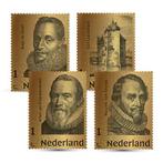 Gouden Postzegelset Hugo de Groot, Postzegels en Munten, Verzenden, Gestempeld