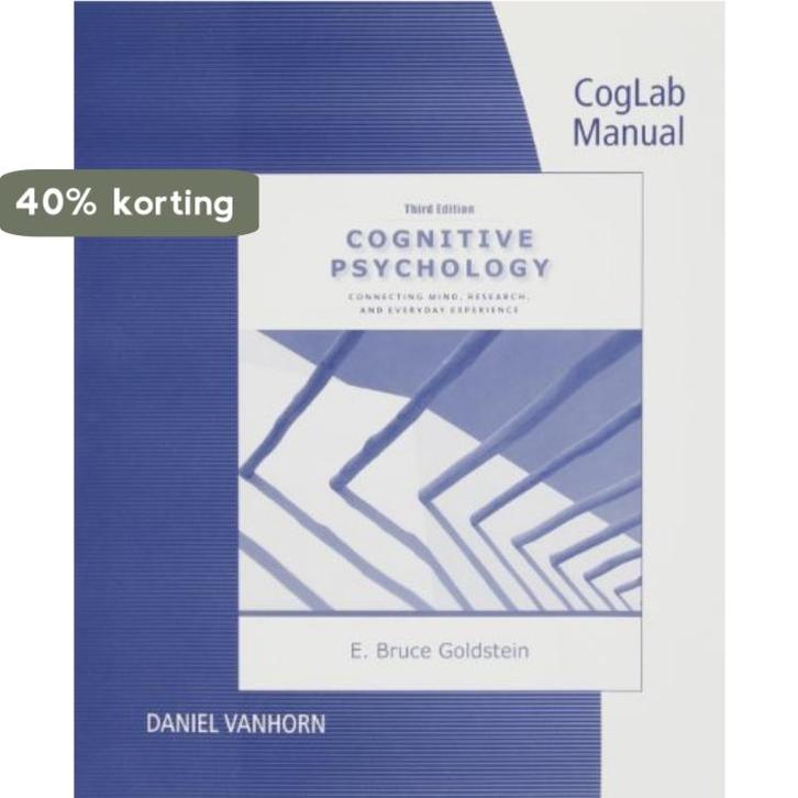Coglab Manual with Printed Access Card for Cognitive, Boeken, Taal | Engels, Gelezen, Verzenden