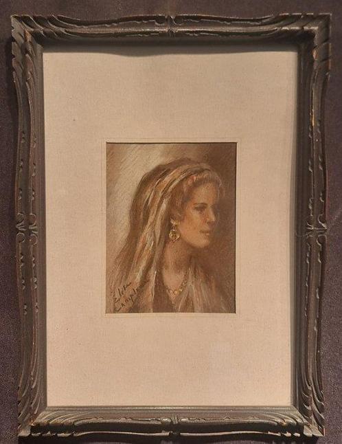 Elide Camplone Migliori (1908-1998) - Ritratto di donna, Antiek en Kunst, Kunst | Schilderijen | Klassiek