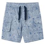 vidaXL Kindershorts met trekkoord 128 donkerblauw, Kinderen en Baby's, Verzenden, Nieuw