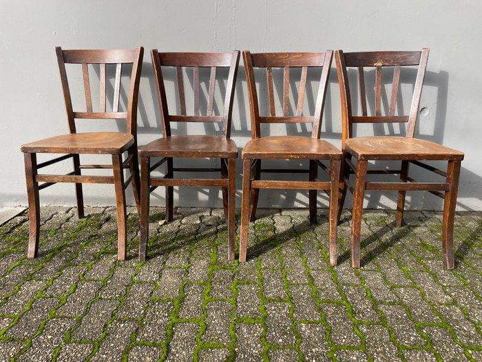Lutherma - Zitgroep (4) - houten stoel - Hout, Antiek en Kunst, Antiek | Meubels | Stoelen en Banken