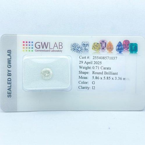 Zonder Minimumprijs - 1 pcs Diamant (Natuurlijk) - 0.71 ct -, Sieraden, Tassen en Uiterlijk, Edelstenen