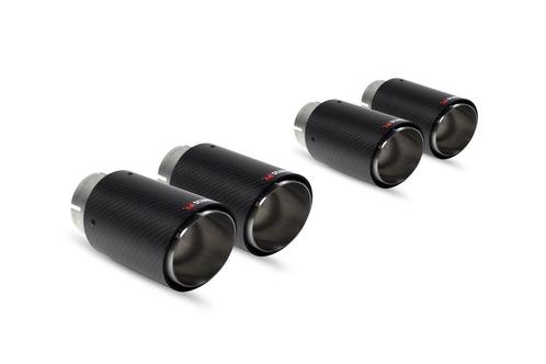 Ascari-upgradekit | Quad 90 mm koolstofvezel Ascari-afwerkin, Auto-onderdelen, Uitlaatsystemen, Nieuw, Verzenden