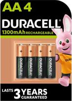 Duracell Rechargeable AA 1300mAh batterijen - 4 stuks, Nieuw, Verzenden