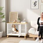 TRUUSK Hondenkooi met Afsluitbare Deur en Kussen - Eiken - V, Verzenden, Nieuw