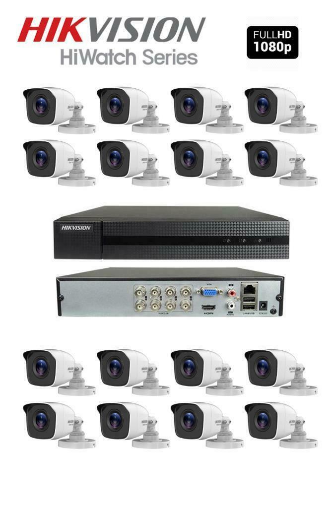 Hikvision beveilging set 16 x 2 Megapixel Bullet + 2TB, Audio, Tv en Foto, Videobewaking, Nieuw, Ophalen of Verzenden