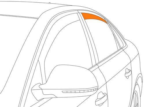 Zijwindschermen | Hyundai Veloster 2012- | Climair |, Auto diversen, Auto-accessoires, Nieuw, Ophalen of Verzenden