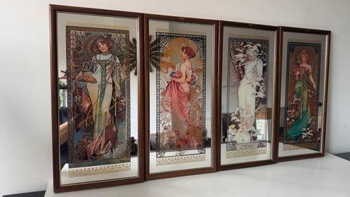 (After) Alphons Mucha - The four seasons EXCLUSIVE, Antiek en Kunst, Curiosa en Brocante