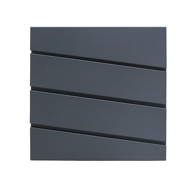 Brievenbus RVS antraciet modern design 37x37 cm strak en..., Tuin en Terras, Brievenbussen, Inbouw, Nieuw, Rvs, Wandbrievenbus