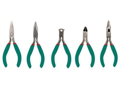Tangenset 5-delig / kniptang/ platbektang / punttang / knijp, Doe-het-zelf en Verbouw, Gereedschap | Machine-onderdelen en Toebehoren