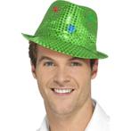 Groene pailletten hoedjes met LED lichtjes - Feesthoeden o.., Nieuw, Ophalen of Verzenden