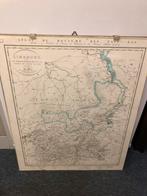 Kaart van provincie grenzen toen het 1 Limburg was., Boeken, Atlassen en Landkaarten, Ophalen, Zo goed als nieuw