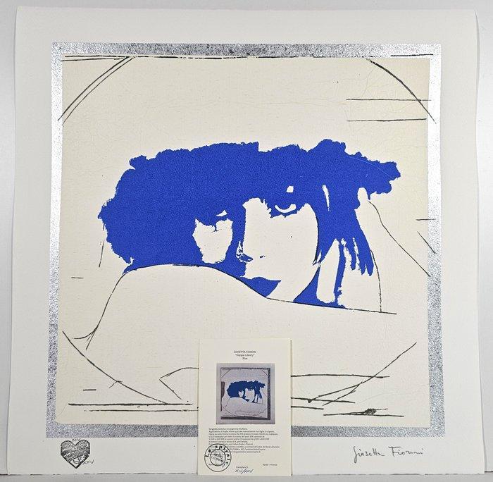 Giosetta Fioroni (1932) - Doppio liberty blue, Antiek en Kunst, Antiek | Overige Antiek