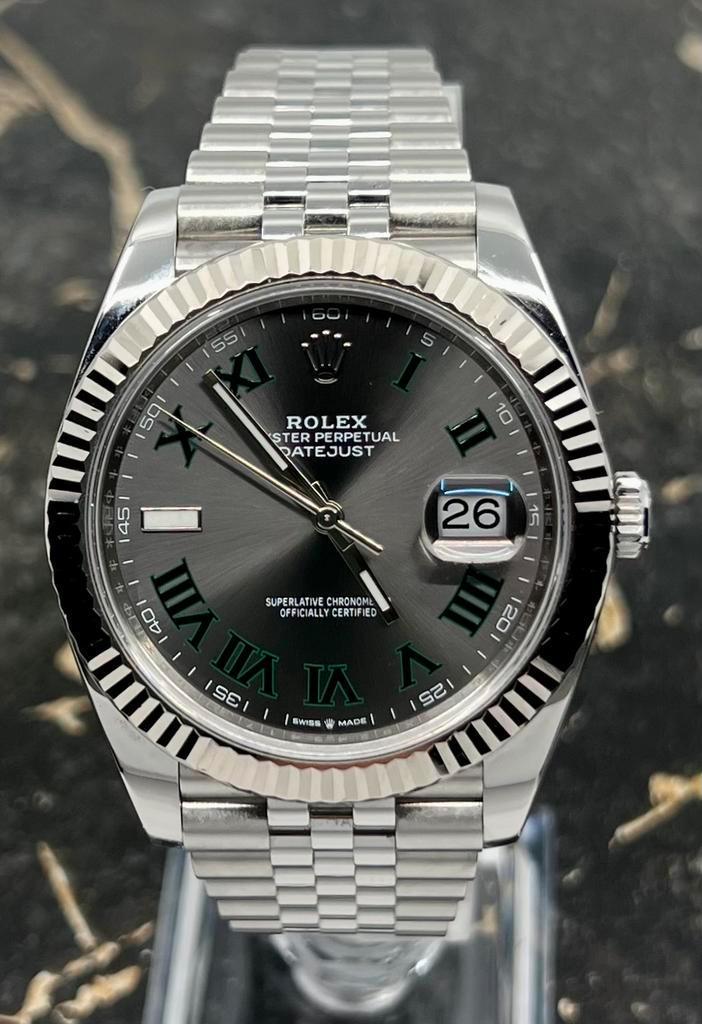 Rolex Datejust 41 - Wimbledon Dial - Jubilee - 126334 - 2025, Sieraden, Tassen en Uiterlijk, Horloges | Heren, Staal, Nieuw, Staal