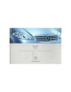 2004 MERCEDES BENZ A KLASSE INSTRUCTIEBOEKJE NEDERLANDS