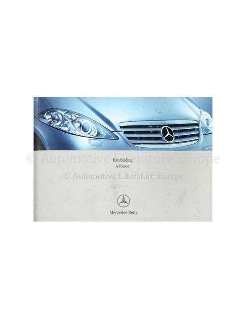 2004 MERCEDES BENZ A KLASSE INSTRUCTIEBOEKJE NEDERLANDS, Auto diversen, Handleidingen en Instructieboekjes