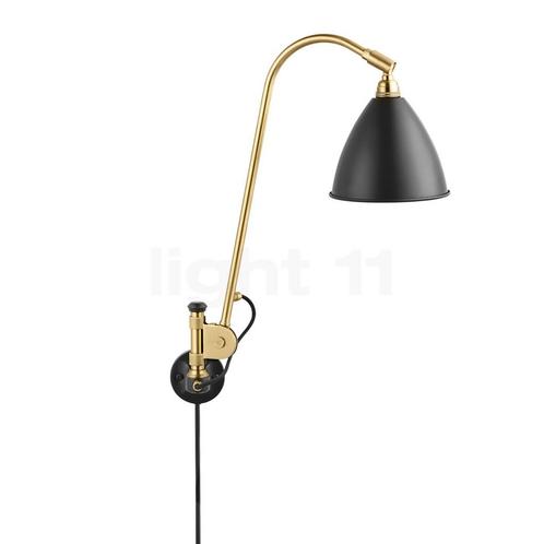 Gubi BL6 Wandlamp, messing/zwart (Wandlampen, Binnenlampen), Huis en Inrichting, Lampen | Wandlampen, Nieuw, Verzenden