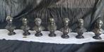 Buste, Sette busti in miniatura di personaggi classici e, Antiek en Kunst, Antiek | Keramiek en Aardewerk