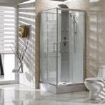 Complete Douchecabine Wiesbaden Rainbow 90x90x218 cm 5mm, Ophalen of Verzenden, Nieuw, Chroom, Douche