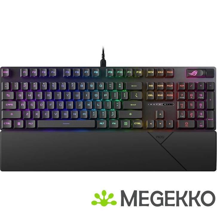 Asus ROG Strix Scope II RX Zwart, Computers en Software, Toetsenborden, Nieuw, Verzenden