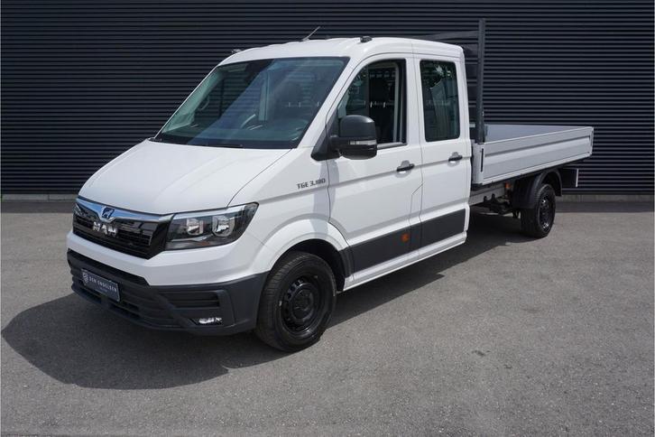 MAN TGE 3.180 | AUT | Pick-Up DC | L4 | Open Laadbak | App-C, Auto's, Bestelauto's, Dealer onderhouden, Lease, Overige kleuren