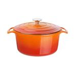 Vogue ronde inductie braadpan oranje 4L, Huis en Inrichting, Verzenden, Nieuw