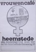 Affiche voormalig vrouwencafé in Heemstede (lijst optie), Verzamelen, Verzenden, Nieuw, Overige onderwerpen, Met lijst