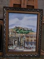 Scuola italiana (XX), firmato F. Mancini - Napoli - Castel, Antiek en Kunst