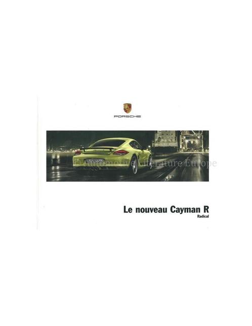 2011 PORSCHE CAYMAN R HARDCOVER BROCHURE FRANS, Boeken, Auto's | Folders en Tijdschriften, Porsche