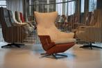 Topform Sesto modern design relaxfauteuil stof/leer (Gealux), Huis en Inrichting, Fauteuils, Ophalen of Verzenden, Nieuw, Leer