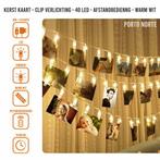 Foto Knijpers - 40 LED - Afstandbedienng - Warm wit, Verzenden, Nieuw