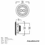 Speaker Samba-Dt (Single Stereo) Vochtbestendig Wit Rond Ø, Audio, Tv en Foto, Radio's, Ophalen of Verzenden, Nieuw