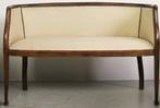 Bank (3) - Eik, Stof - Bezorging mogelijk, Antiek en Kunst