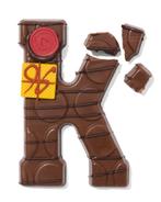 HEMA Handgedecoreerde chocoladeletter melk K 180g, Diversen, Sinterklaas, Verzenden, Nieuw