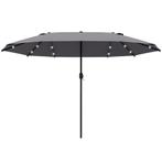 TRUUSK Parasol 440 X 260 Cm Met LED Verlichting, Dubbele Par, Verzenden, Nieuw