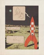Hergé - Tintin Dédicace et dessin signé., Nieuw