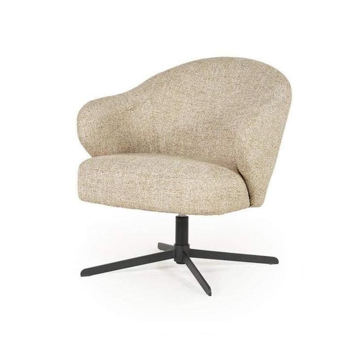 Fauteuil Connor - Taupe Donna - 96349 - fauteuils, Huis en Inrichting, Stoelen, Nieuw, Stof