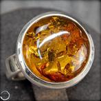 Natuurlijke Amber Ring -925 Zilver- 44,6ct- 8.92 g