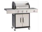 Gasbarbecue Triton PTS 3.1 Zilver/Grijs, Tuin en Terras, Verzenden, Nieuw
