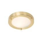 Moderne plafonnière goud 18 cm IP44 - Yuma, Nieuw, Overige materialen, Minder dan 50 watt